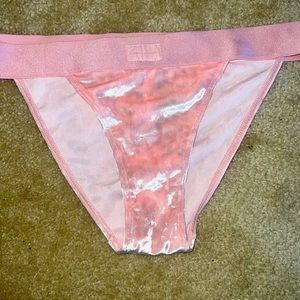 PINK suede pink panties